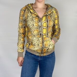 GALLIANO x John GALLIANO‎ NWT NEW Snake Print Zip Up Hoodie